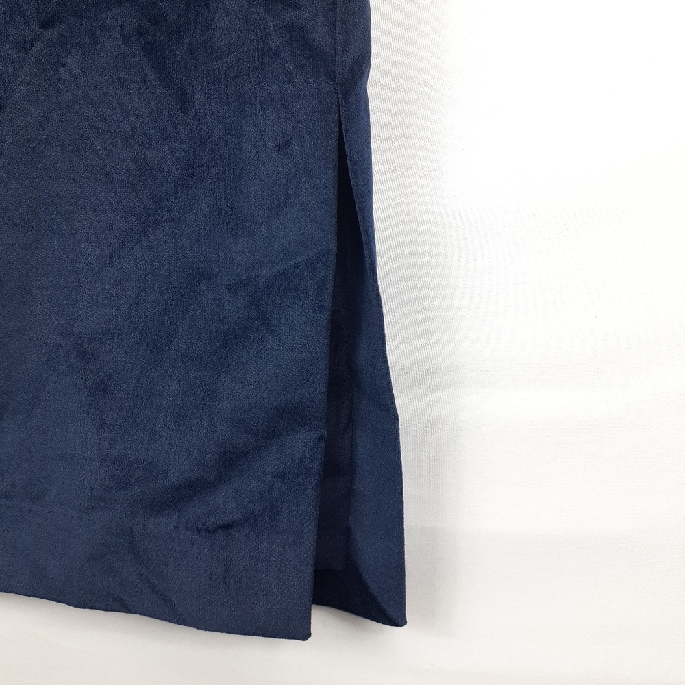 Banana Republic Velvet Pencil Skirt Navy Size 12 - Picture 5 of 8